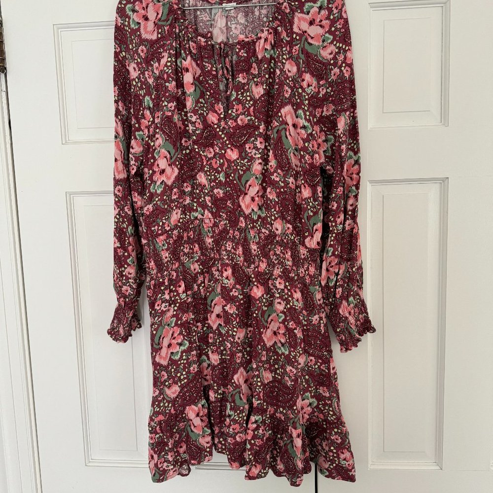 Aerie long sleeved flower print dress